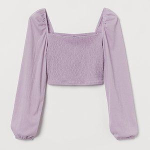 H&M Lavender Crop Top